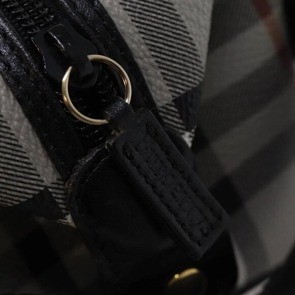 Burberrys Nova Check Clutch Bag PVC Gray Auth 77007V - Picture 11 of 15